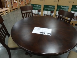 Dining table at Costco