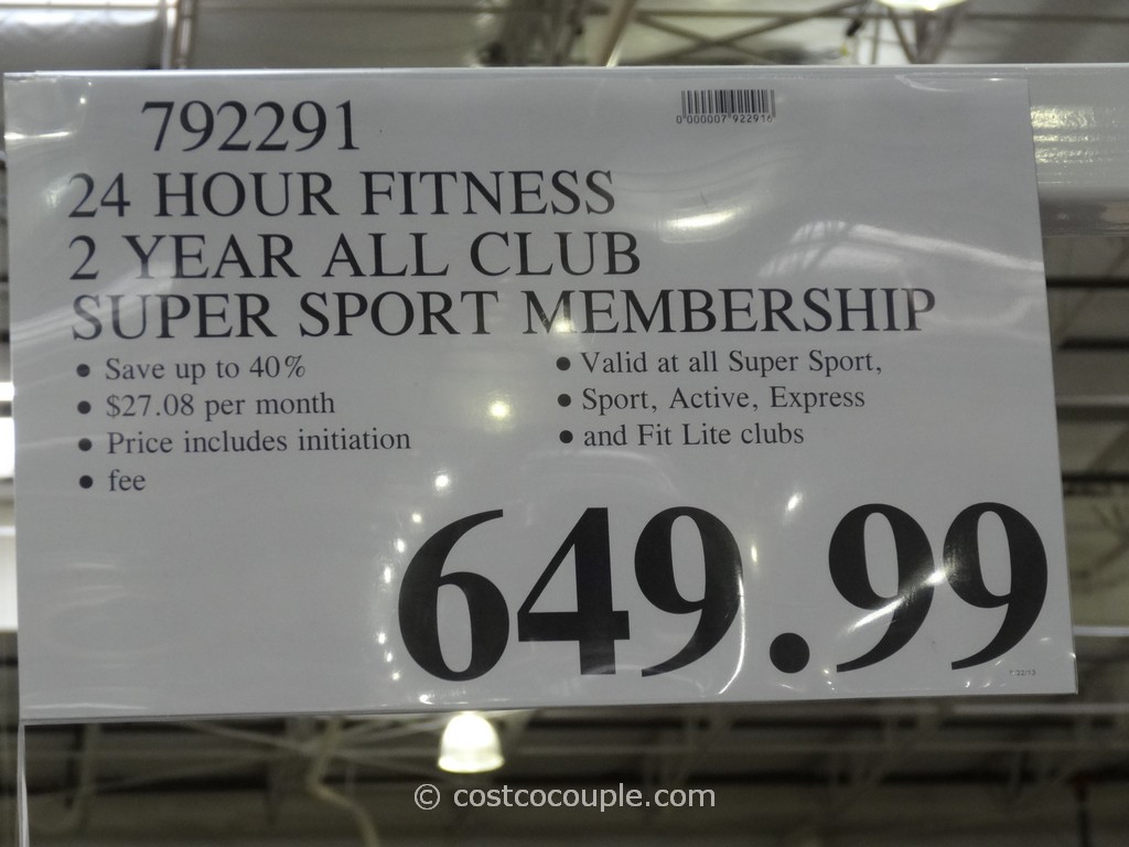 5 Day 24 Hour Fitness Membership Price Costco for Weight Loss