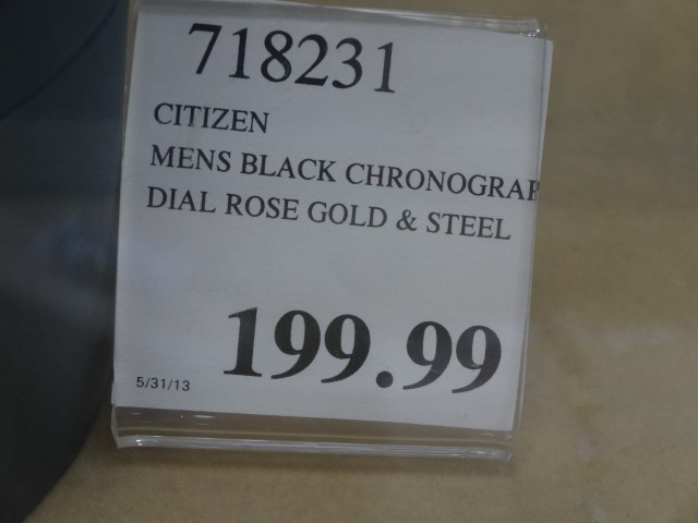 Citizen Eco-Drive Black Chronograph Costco