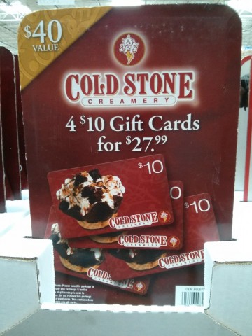 Gift Card Cold Stone Costco