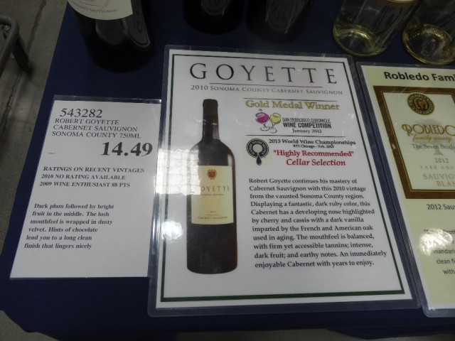 Goyette and Robledo Wine Costco