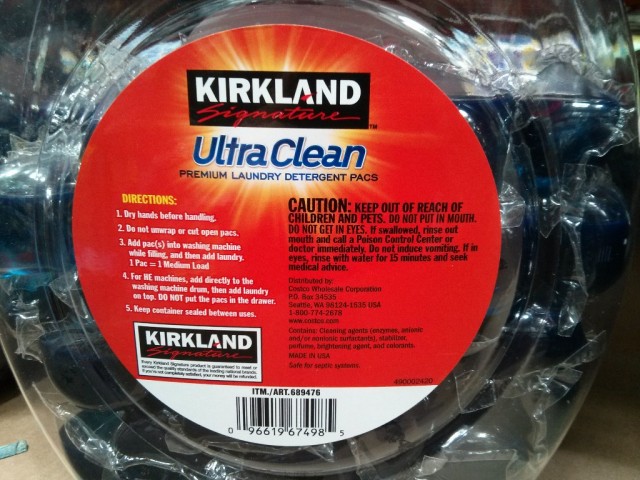 Kirkland Signature Laundry Detergent Pacs Costco