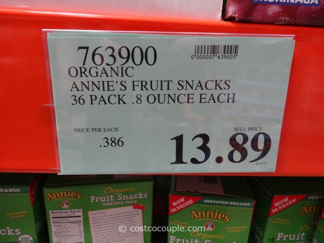 Annies Organic Fruit Snacks Costco