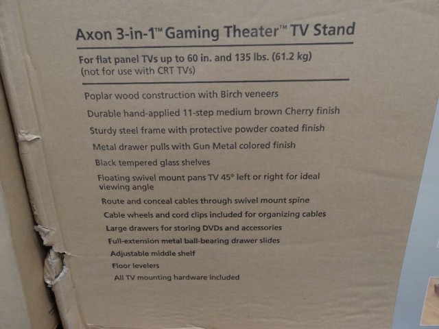 Bayside Furnishings Axon 3-In-1 TV Stand Costco 