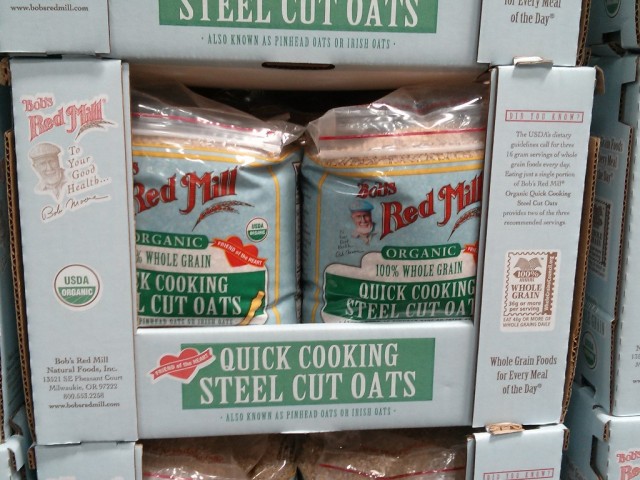 Bobs Red Mill Organic Quick Cooking Steel Cut Oats Costco 