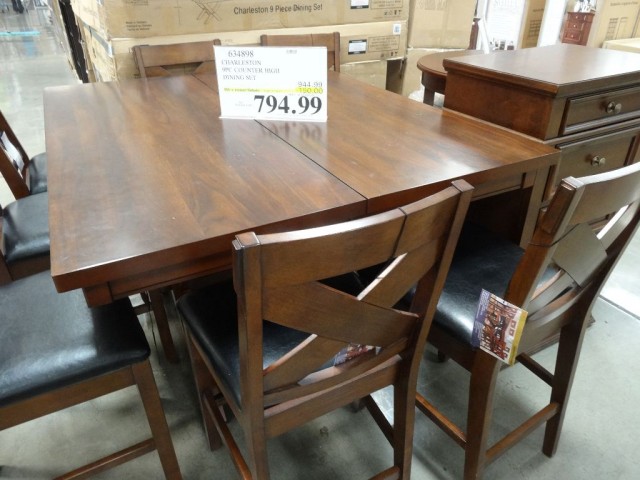 Charleston 9 Piece Counter Height Dining Set Discount Costco 