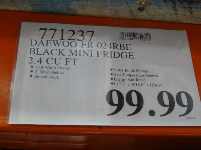 Daewoo Black Mini Fridge Costco 