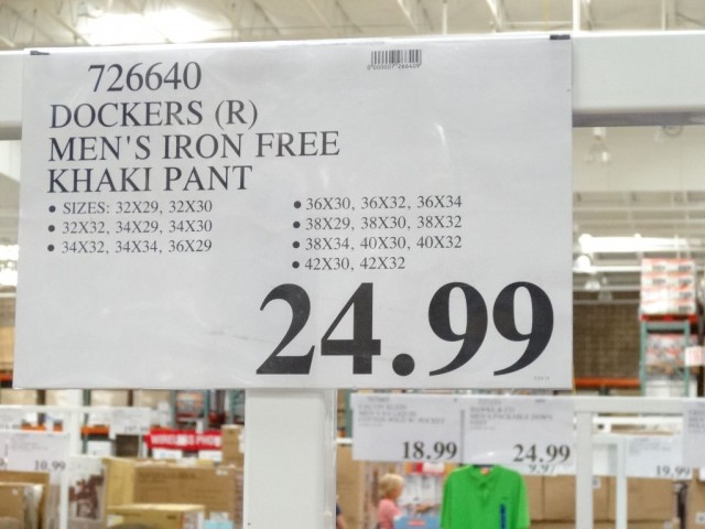 Dockers Iron Free Khaki Pant Costco 