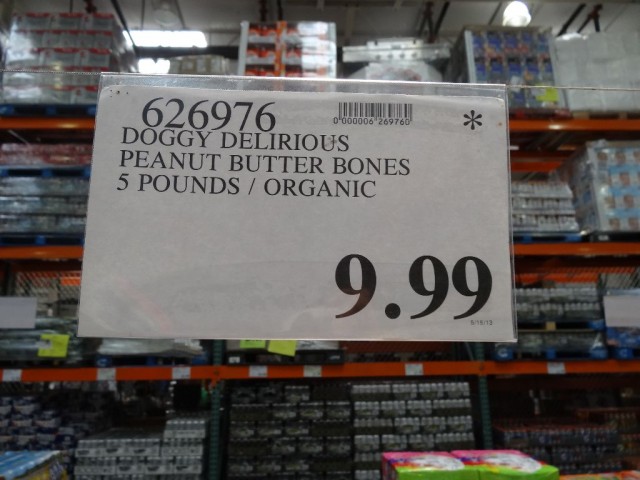 Doggy Delirious Peanut Butter Bones Costco