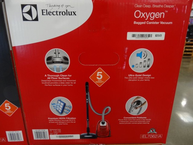 Electrolux Oxygen Bagged Canister Vacuum Costco 