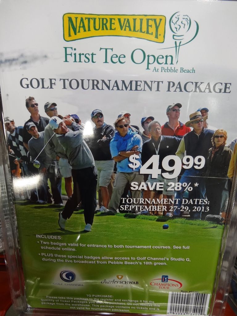 Gift Card Pebble Beach Nature Valley First Tee Open Costco