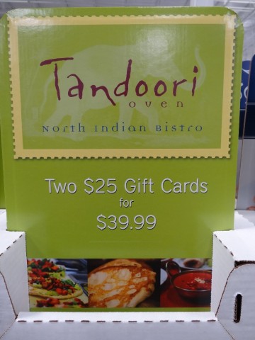 Gift Card Tandoori Oven Costco 