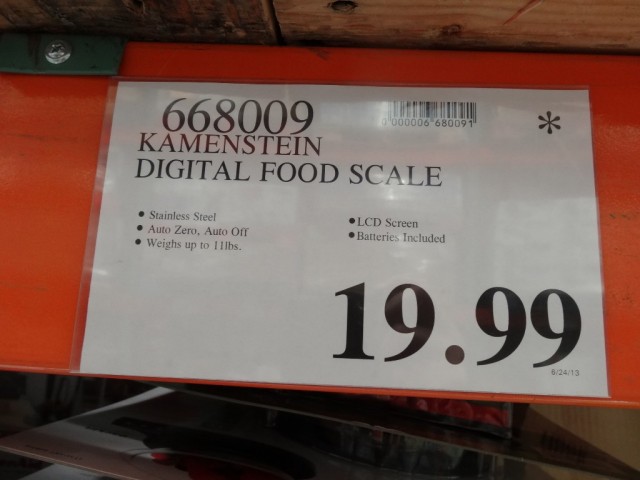 Kamenstein Digital Kitchen Scale Costco 