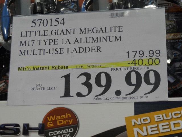 Little Giant Megalite Multi-Use Ladder Costco 