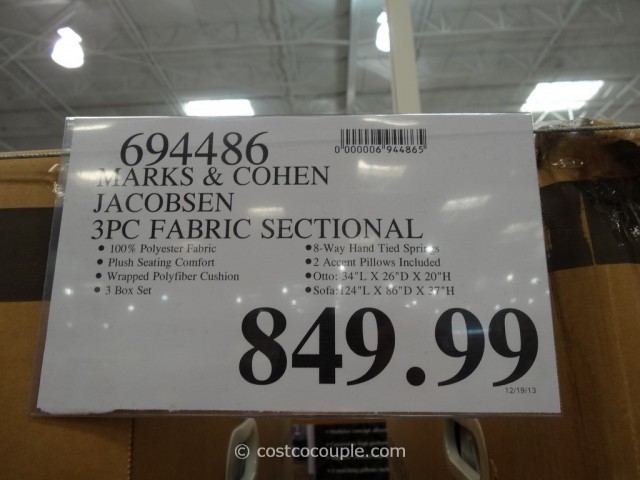 Marks and Cohen Jacobsen Fabric Sectional Costco