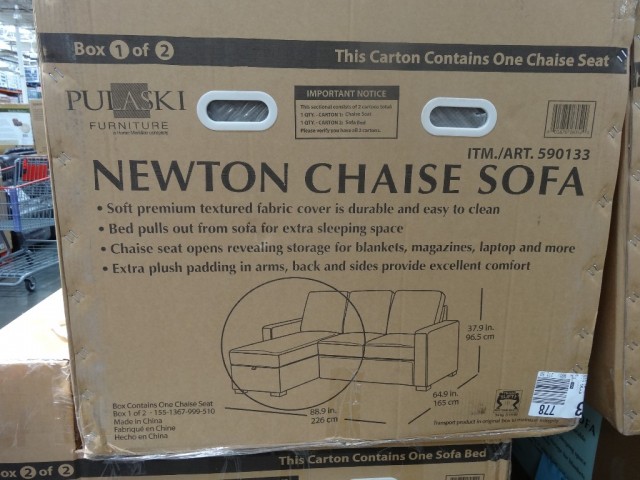 Newton Chaise Sofa Costco 