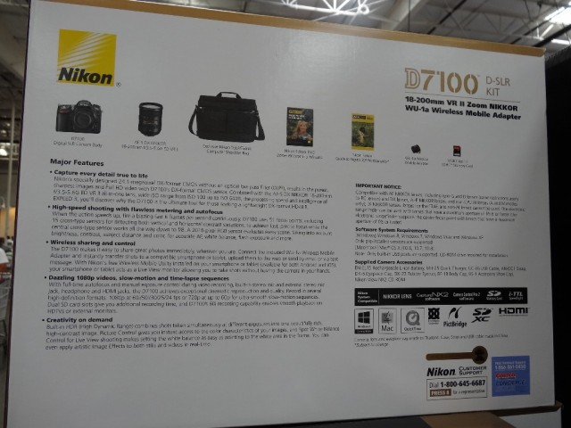 Nikon D7100 DSLR Kit Costco 