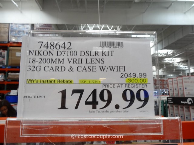 Nikon D7100 DSLR Kit Costco