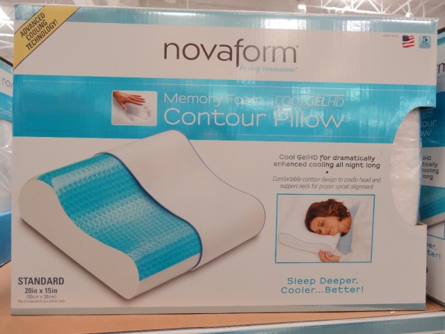 Novaform Memory Foam Cool Gel Contour Pillow Costco 