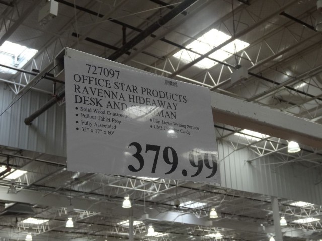 Office Star Products Ravenna Hideaway Desk Costco 