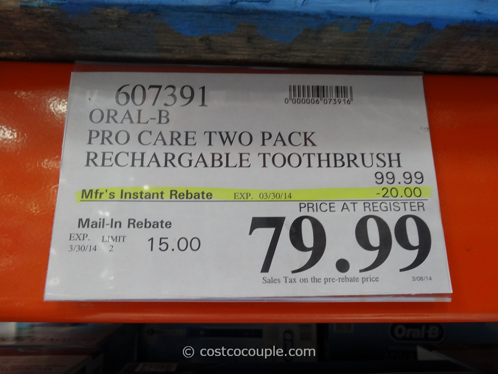 Oral B Professional Care Advantage Rechargeable Toothbrush