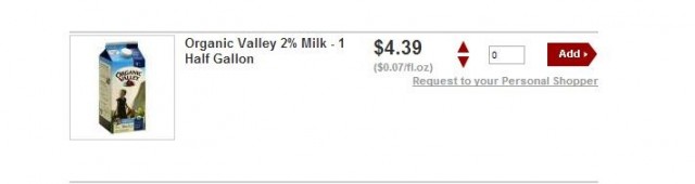Organic Valley Milk Safeway