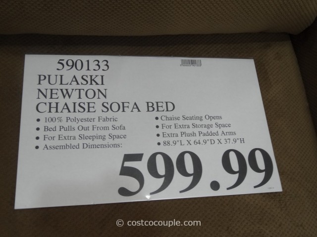 Pulaski Newton Chaise Sofa Bed Costco 1