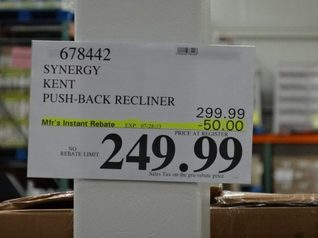 Synergy Kent Recliner Costco