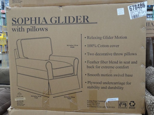 Synergy Sophia Glider Chair Costco 