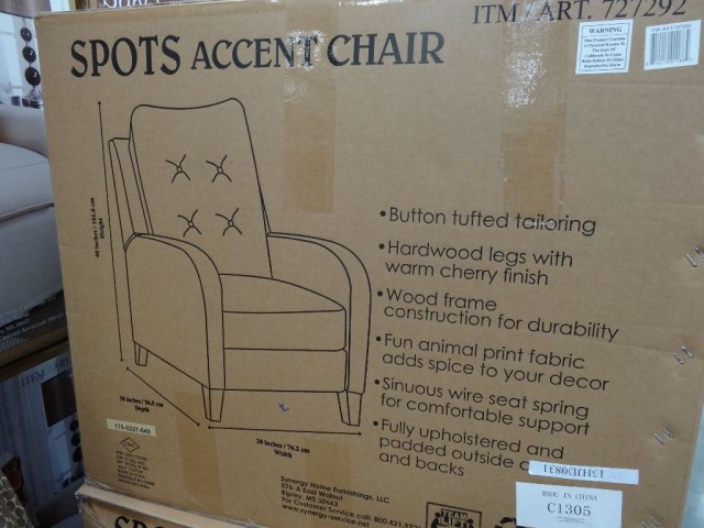 Synergy Spots Accent Chair Costco