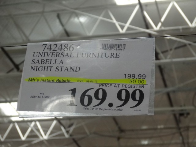 Universal Furniture Sabella Nightstand Costco 