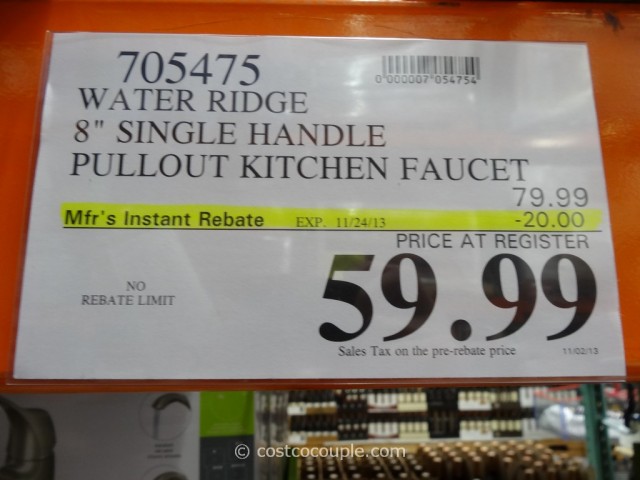 Water Ridge Single Handle Kitchen Faucet Costco