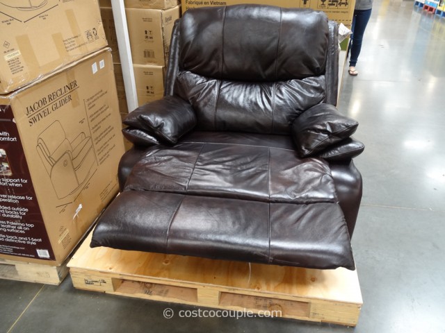 Woodworth Easton Leather Recliner Costco 5