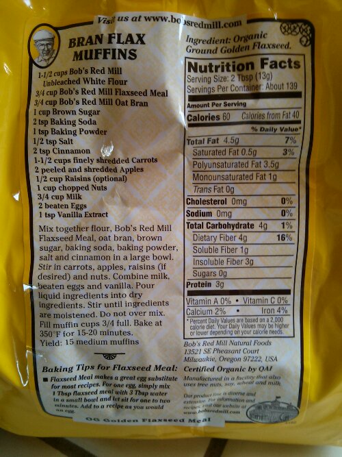 Bobs Red Mill Organic Golden Flax Seed Costco 