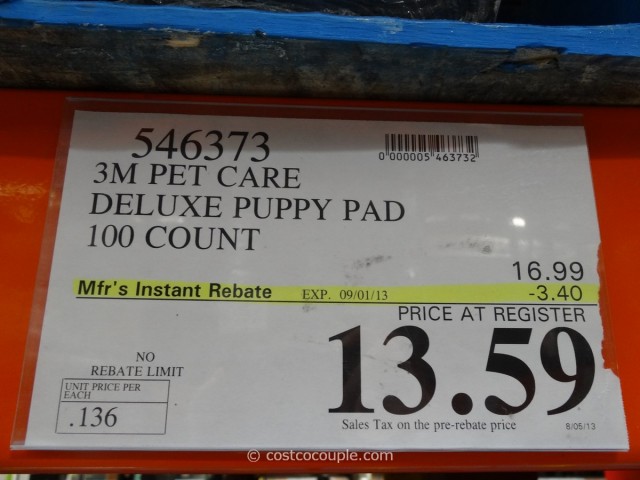 3M Pet Care Dry Step Deluxe Training Pads Costco 4