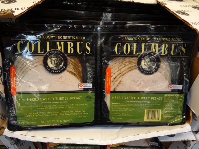 Columbus Nitrite Free Sliced Herb Turkey Costco 1
