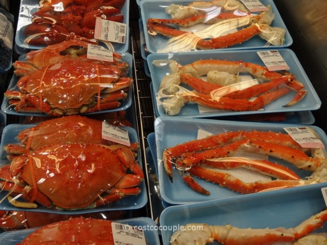 Cooked Dungeness Crab and Red King Crab Legs and Claws Costco 