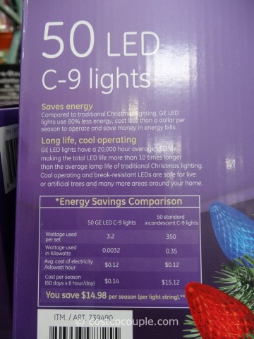 GE Energy Smart C9 Multicolor LED Lights Costco 3