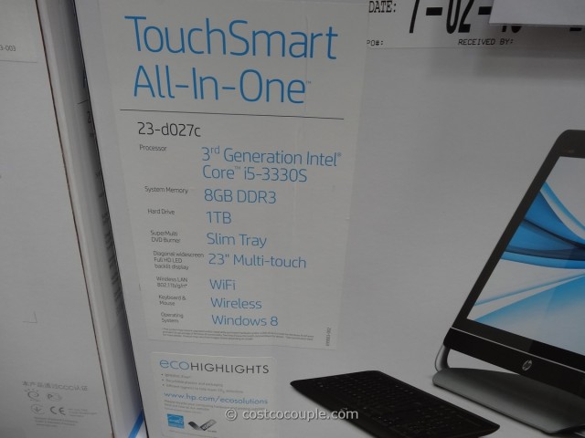 HP Envy TouchSmart All-In-One 23-D027C Costco 3