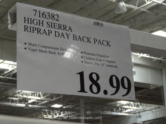 High Sierra RipRap Backpack Costco 4