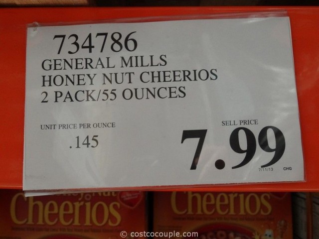 Honey Nut Cheerios Costco 