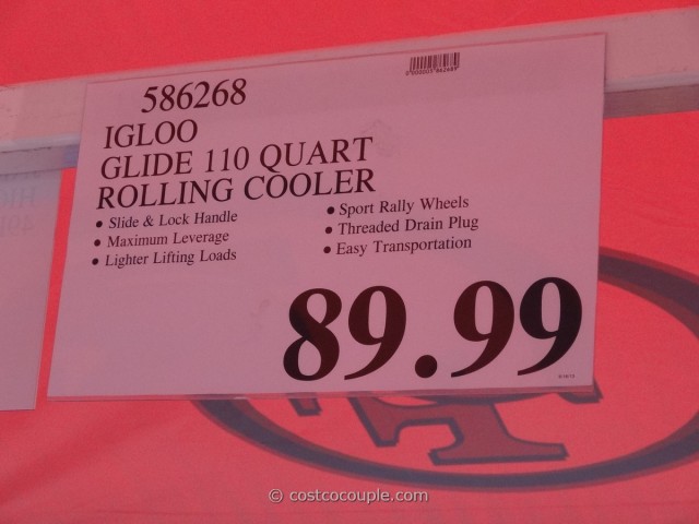 Igloo Glide Rolling Cooler Costco 1