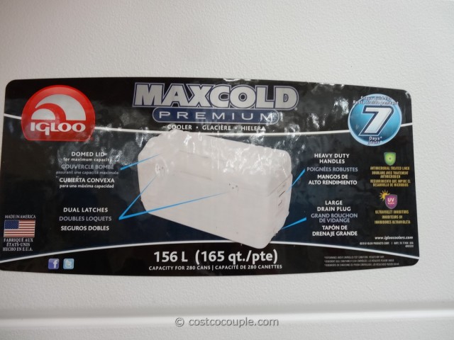 Igloo Max Cold 165Qt Cooler Costco 2