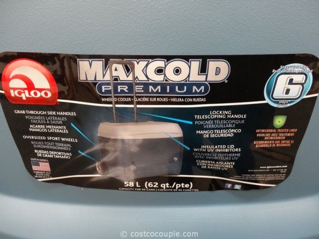 Igloo Maxcold Premium Wheeled Cooler Costco 