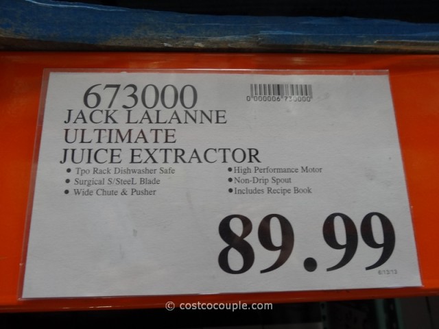 Jack Lalanne Power Juicer Costco 