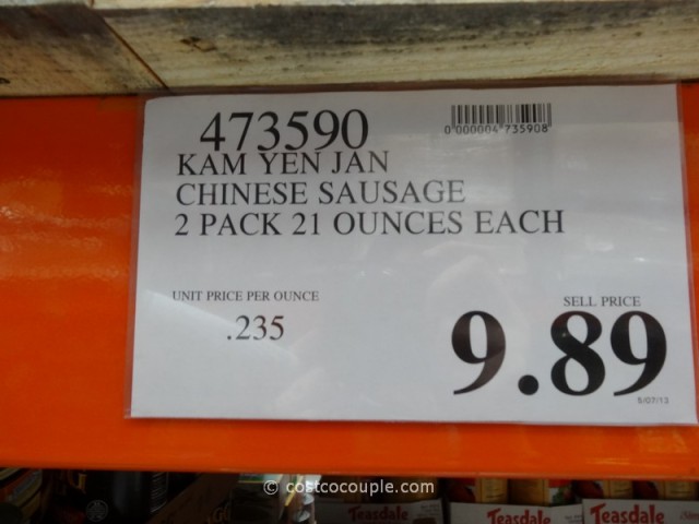 Kam Yen Jan Chinese Sausage Costco 
