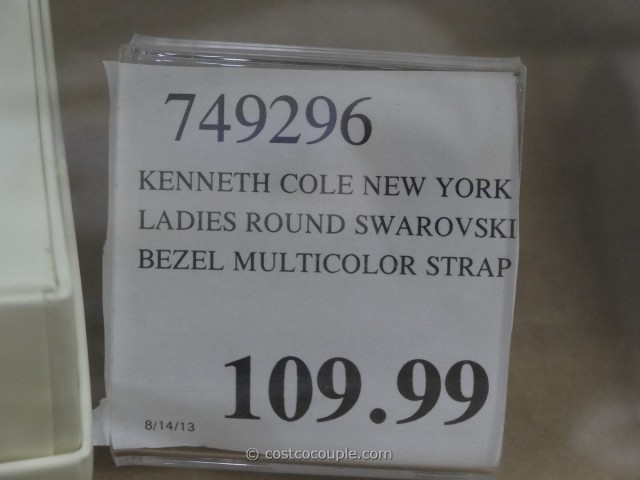Kenneth Cole Ladies Swarovski Bezel Watch Costco 3