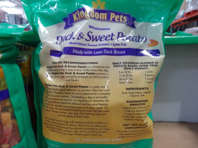 Kingdom Pets Duck and Sweet Potato Treat Costco 2