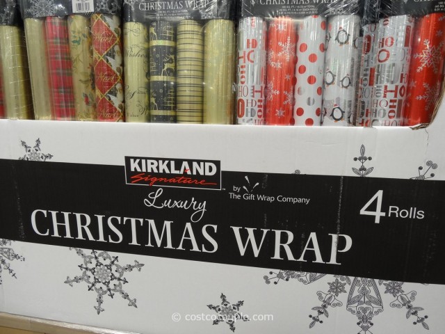 Kirkland Signature 4-Pack Luxury Christmas Wrap Costco 1