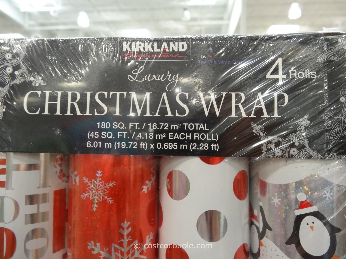Kirkland Christmas Wrapping Paper / 4 Rolls Per Package / Various Colours  and Patterns **DEALS** – CanadaWide Liquidations
